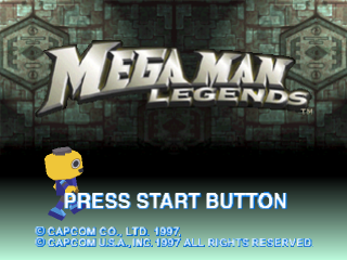 Mega Man Legends title screen for Playstation